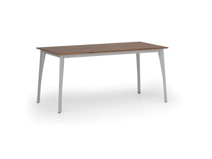 jednaci kancelarsky stul primo omega 160x80 cm seda podnoz orech 107275