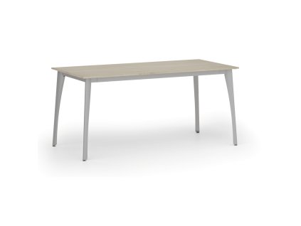 jednaci kancelarsky stul primo omega 160x80 cm seda podnoz dub prirodni 107289