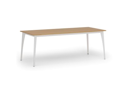 jednaci kancelarsky stul primo omega 200x90 cm bila podnoz buk 107819