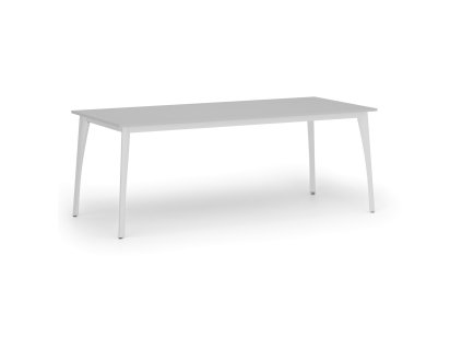 jednaci kancelarsky stul primo omega 200x90 cm bila podnoz seda 107829