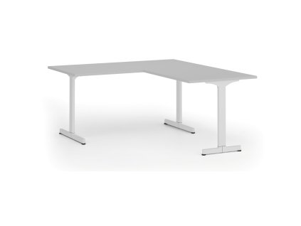 rohovy kancelarsky stul primo beta l 160x180 cm l p bila podnoz seda 107842