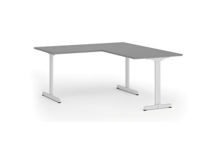 rohovy kancelarsky stul primo beta l 160x180 cm l p bila podnoz grafit 107844