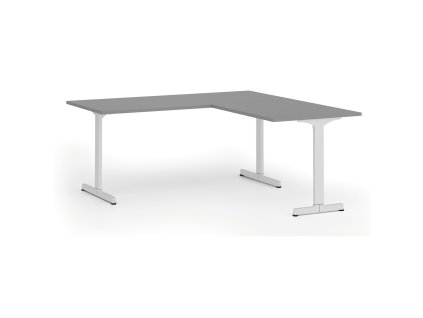 rohovy kancelarsky stul primo beta l 180x180 cm l p bila podnoz grafit 107326