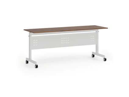 mobilni stul primo mobi 180x60 cm bila podnoz orech 107113