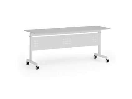 mobilni stul primo mobi 180x60 cm bila podnoz seda 107119