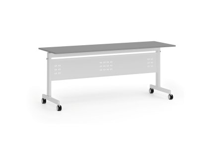 mobilni stul primo mobi 180x60 cm bila podnoz grafit 107121