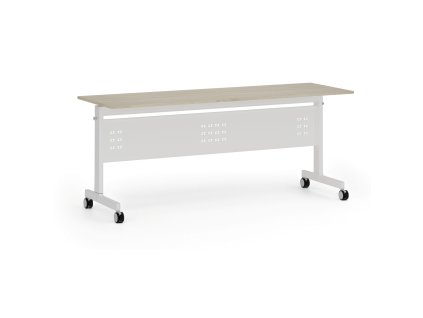 mobilni stul primo mobi 180x60 cm bila podnoz dub prirodni 107123