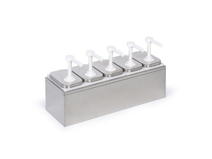 davkovac na omacky 5 pumpicek 5x 2 l 590 x 200 x 255 mm 111353