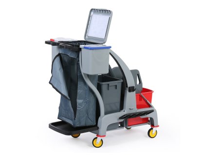 profesionalni uklidovy vozik s vedry a drzakem na pytle 780 x 970 x 1030 mm 115276
