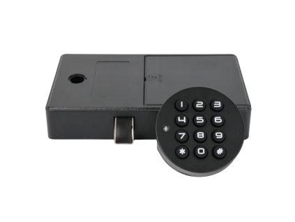 kodovy zamek se cteckou rfid karet f029r hlinik cerny 115943