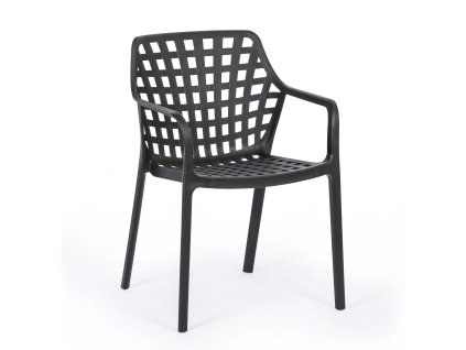 plastova bistro zidle oliver cerna 119242