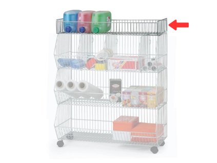 horni dratena police pro hrabaci stohovaci kose 600 mm 122082