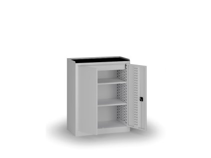 policova dilenska skrin 2 dverova 2 police 1 zasuvka 1180 950 500 mm sede dvere 138438