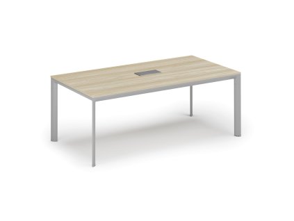 jednaci stul primo invitation 240x120 cm dub prirodni stolni zasuvka typ vi stribrna 132657