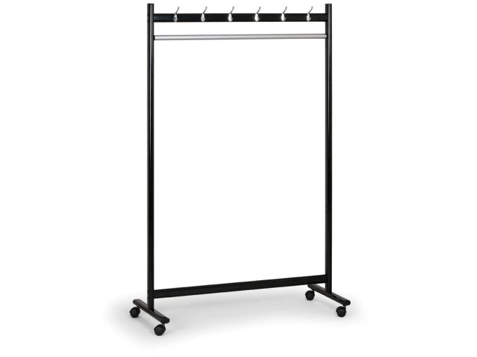 kovovy radovy vesak s kolecky jednostranny 1312