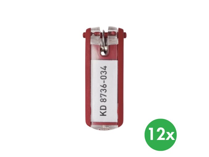key clip klicenka 12 ks cervena 115666