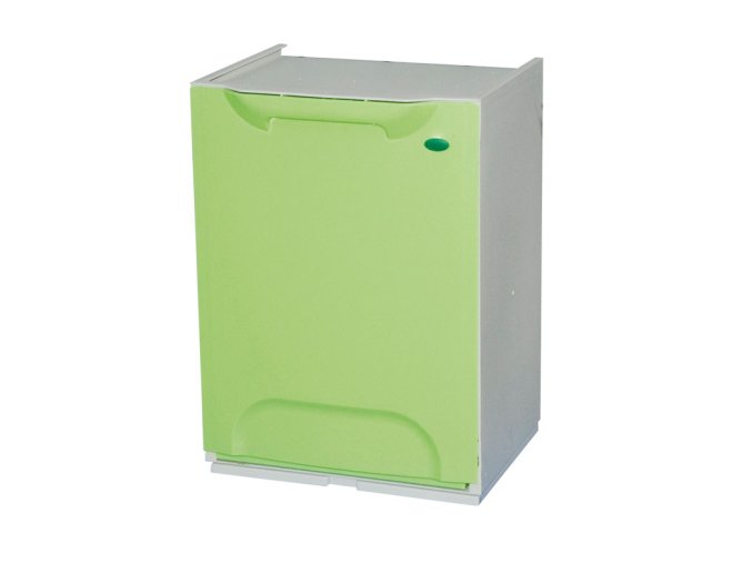 Plastový koš na tříděný odpad, 20 L, zelený