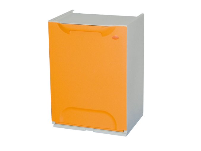 Plastový koš na tříděný odpad, 20 L, žluto-oranžová
