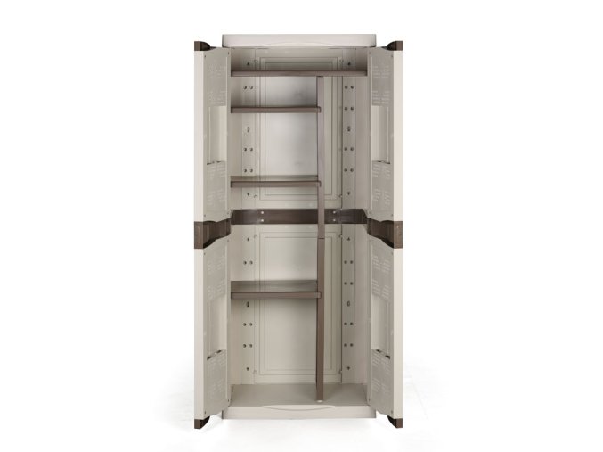 plastova dilenska skrin na naradi evo uklidova 4 police 700 x 470 x 1780 mm 26533