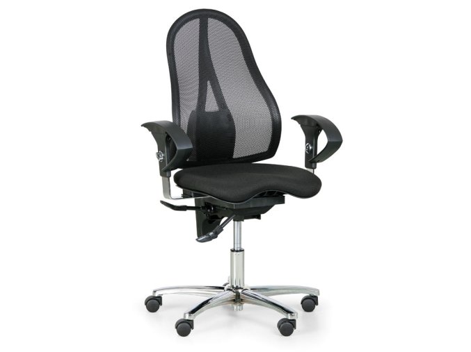 zdravotni balancni kancelarska zidle exeter net cerna 6144