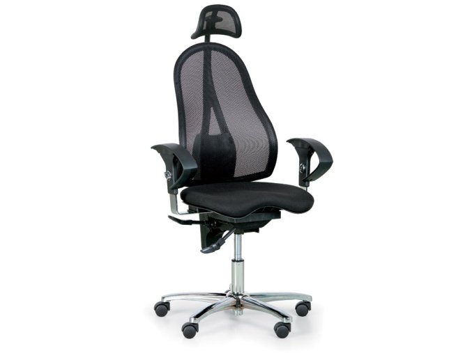 zdravotni balancni kancelarska zidle exeter net s operkou hlavy cerna 7484