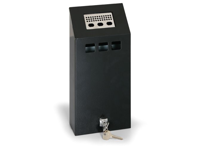 venkovni popelnik k zaveseni na zed 1 4 l cerna 2292