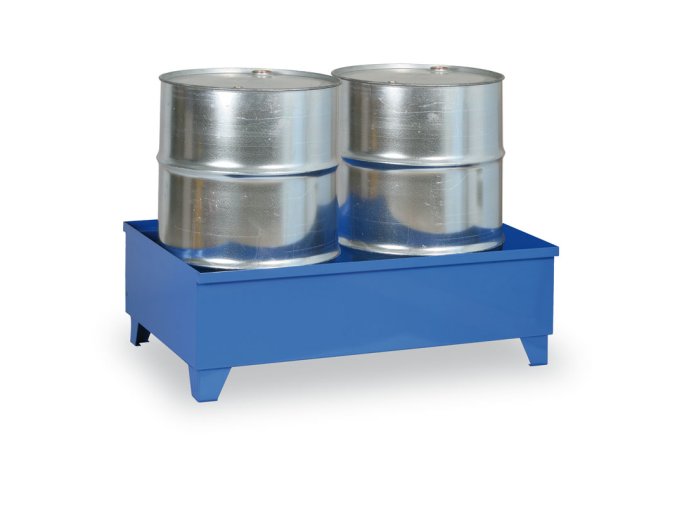 zachytna vana na nohach pro 2 sudy objem 240 l modra 2340