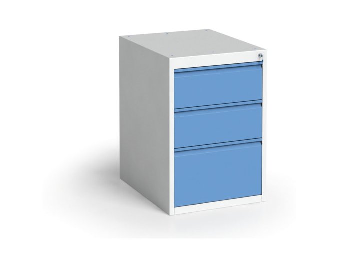 Závěsný dílenský box na nářadí KOVONA, 3 zásuvky, 480 x 610 x 700 mm