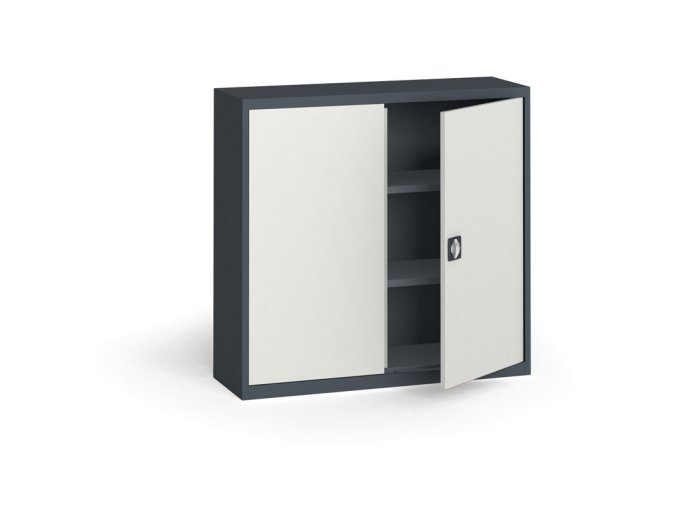 plechova policova skrin na naradi kovona 1150 x 1200 x 400 mm 2 police antracit seda 12858