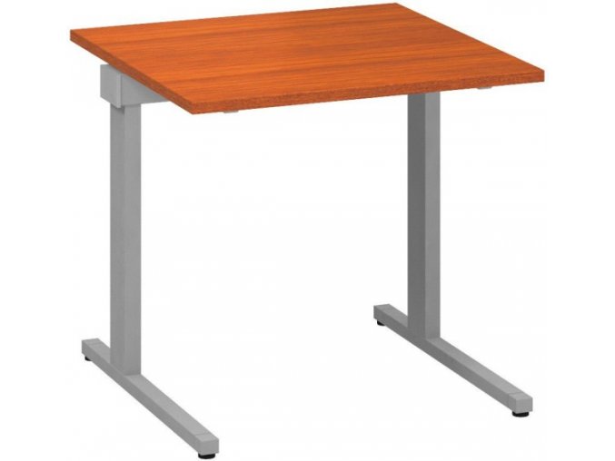 Kancelářský psací stůl CLASSIC C, 800 x 800 mm, třešeň