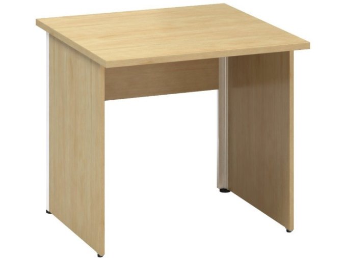 Kancelářský psací stůl CLASSIC A, 800 x 800 mm, divoká hruška