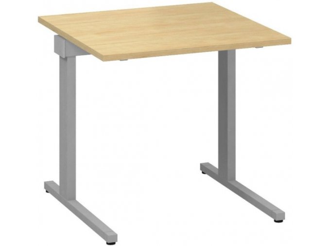 Kancelářský psací stůl CLASSIC C, 800 x 800 mm, divoká hruška