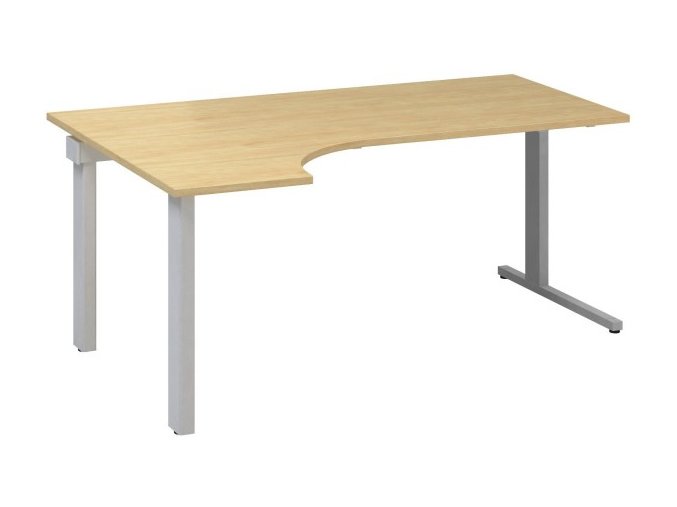 Rohový kancelářský psací stůl CLASSIC C, levý, divoká hruška