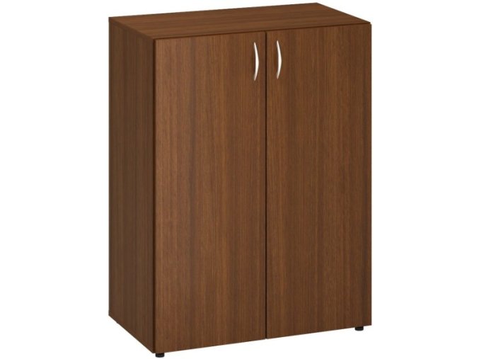 Kancelářská skříň CLASSIC, 800 x 470 x 1063 mm, ořech