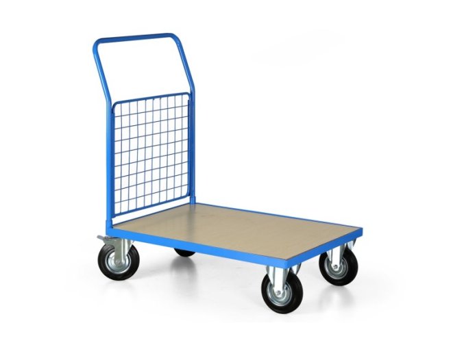 Plošinový vozík s mřížkovaným madlem, 1000x700 mm
