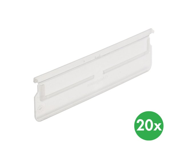 Dělící přepážky pro regálové boxy MAX, šířka 230 mm, 20 ks