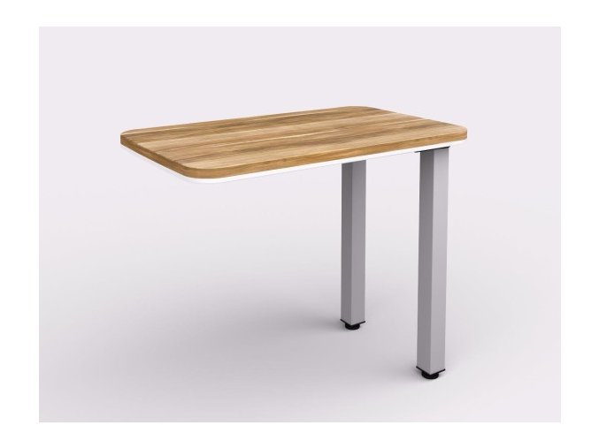 Přístavný stůl WELS - levý, 900 x 550 x 762 mm, merano