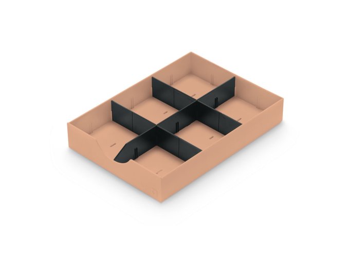 Zásuvky do třídících boxů, lososová