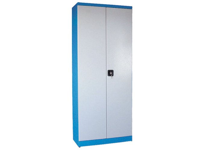 Policová dílenská skříň na nářadí GD, 4 police, svařovaná, nosnost 50 kg, 780 x 380 x 1920 mm