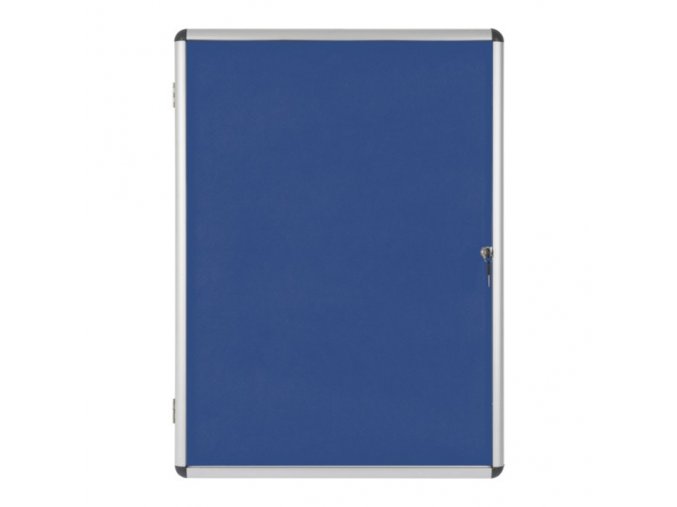 Informační vitrína s textilním povrchem, modrá, 720 x 980 mm