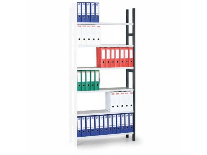 archivacni regal variant 1950 x 1000 x 300 mm police sede pridavny 110630