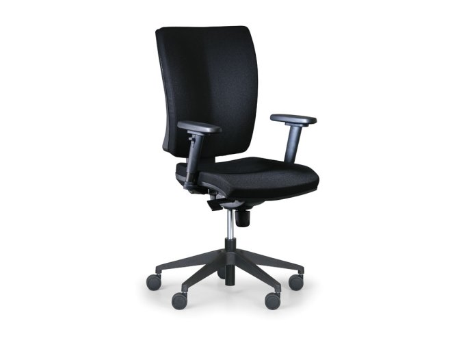 kancelarska zidle leon plus cerna s podruckami 848