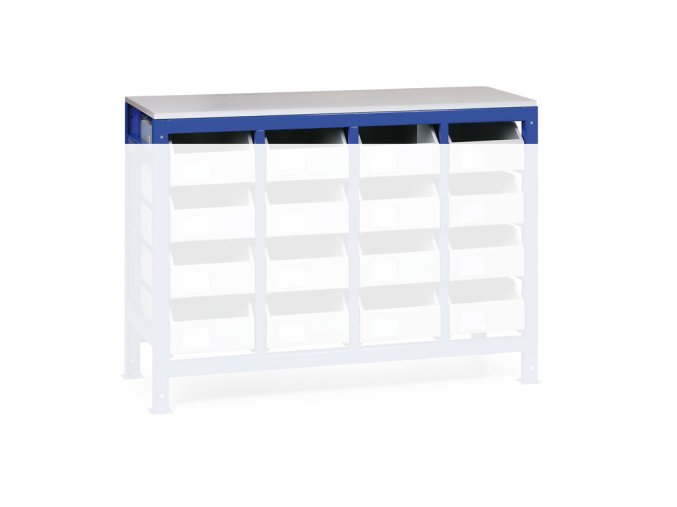 Krycí deska k regálům s boxy, 1206 mm