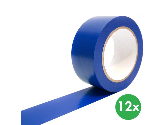 samolepici vyznacovaci paska 12 ks 33 m x 50 mm modra 116806