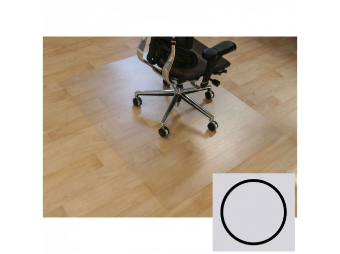 Podložka pod židli, na hladké podlahy - Polykarbonát, kruh, 600 mm