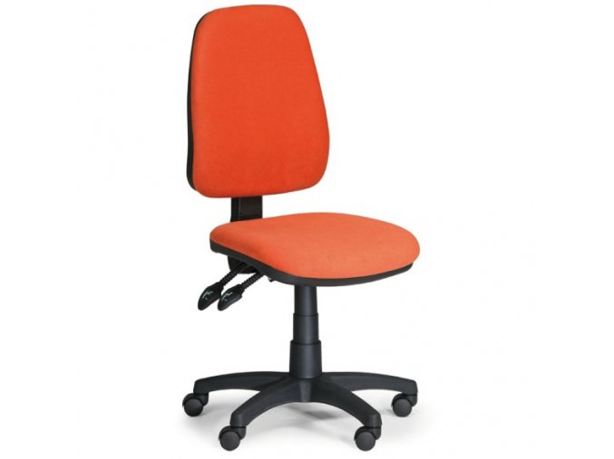 Kancelářská židle ALEX bez područek, oranžová