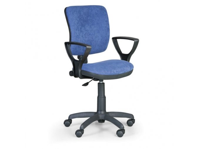 Kancelářská židle MILANO II s područkami, modrá