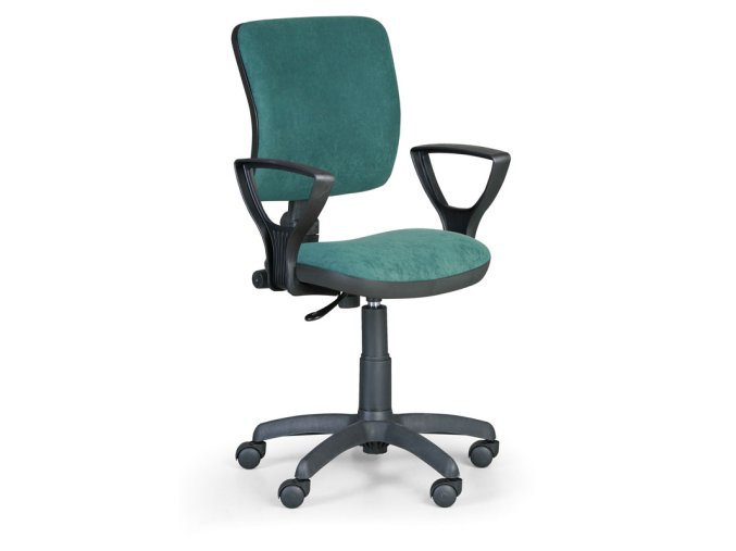 Kancelářská židle MILANO II s područkami, zelená