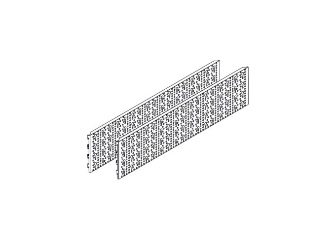 Plechové perforované panely ELEMENT SYSTEM, 2 ks