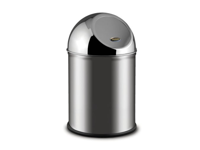 Nerezový odpadkový koš 8 L, se samozavíracím víkem, nerez matný